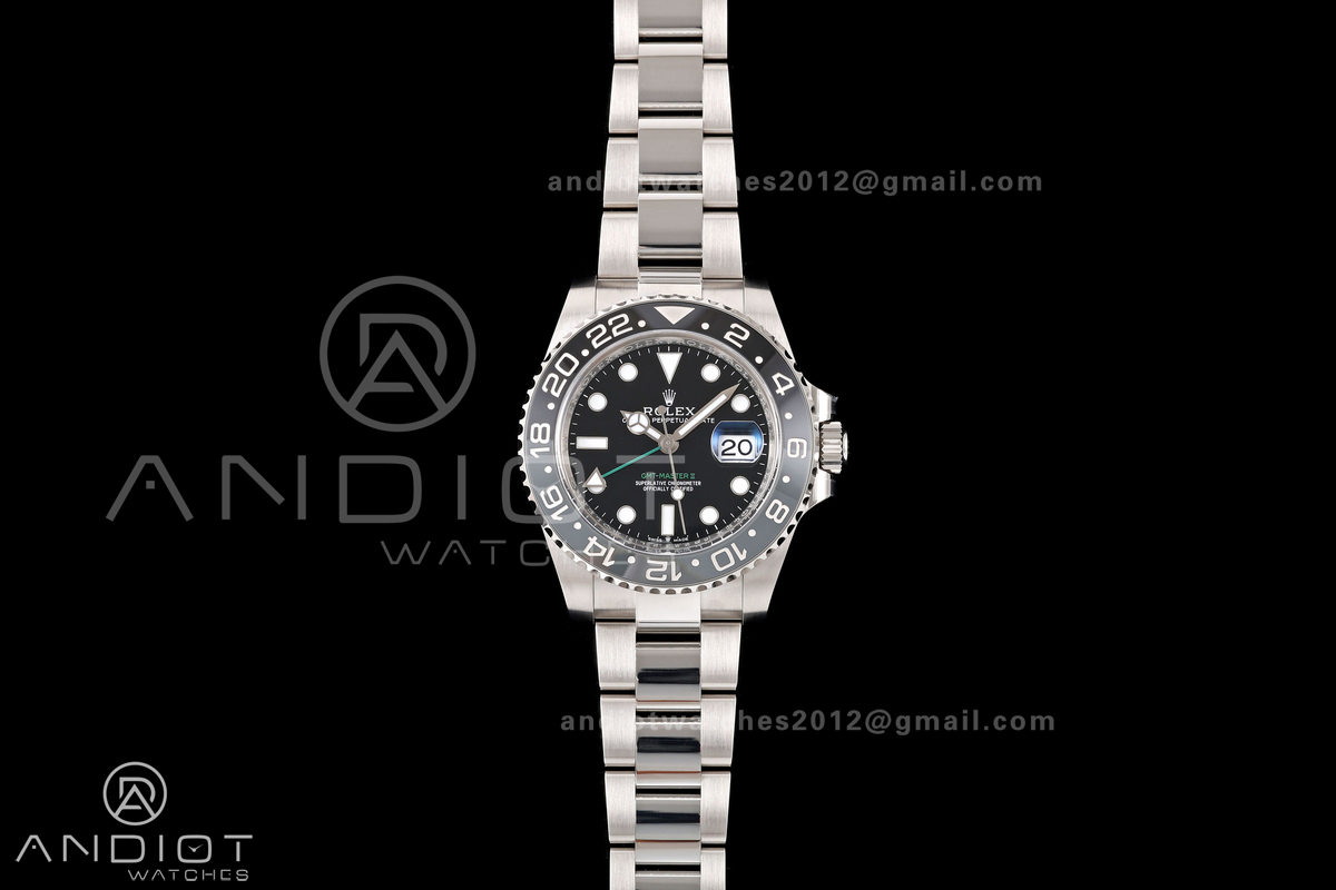 GMT-Master II 126710 GRNR 904L Steel Clean Plus 1:1 Best Edition on Oyster Bracelet DD3285-Free Sprung